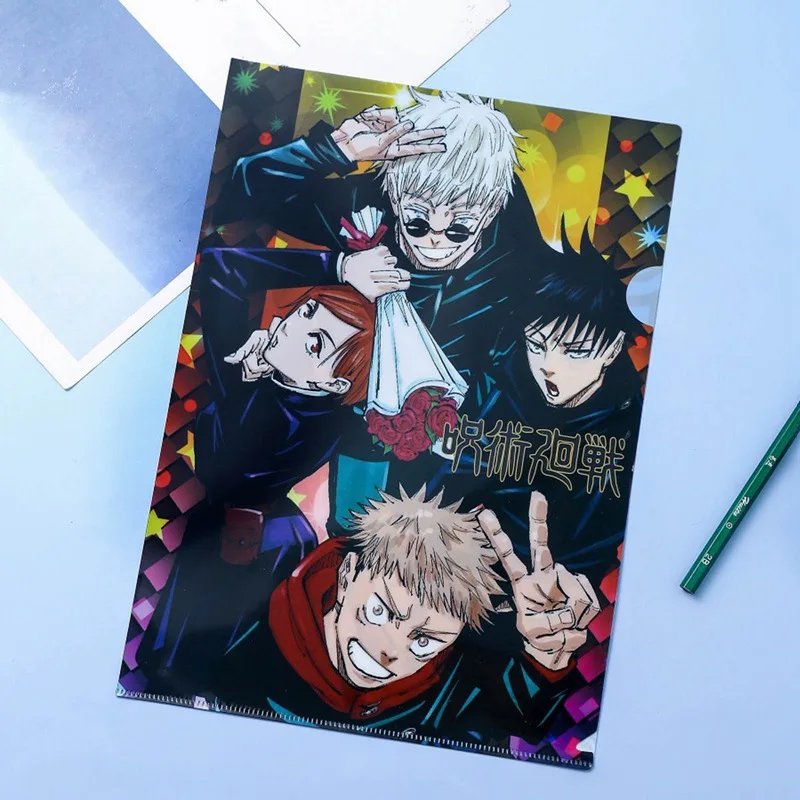 

Japan Anime Jujutsu Kaisen Toilet-bound Hanako-kun A4 Storage File Folder PVC School Office Paper Document Holder
