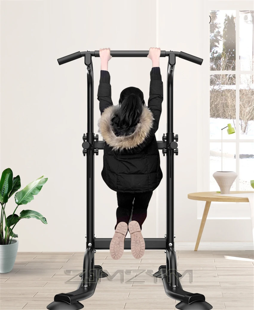 

Adjustable Height Pull Up Fitness Station Pull-Up Push-Up Bars Gym Exercise Workout Body Fitness Strength Training Equipment