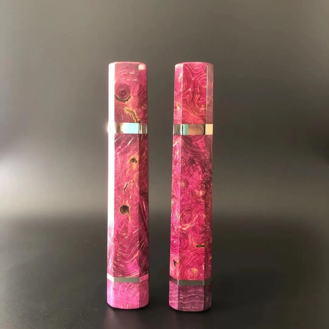

Japanese Octagonal Stabilized Colored Maple With Double Nickel Silver Rings Chef Knife Kitchen Knives Gyuto Yanagiba Sushi Knife
