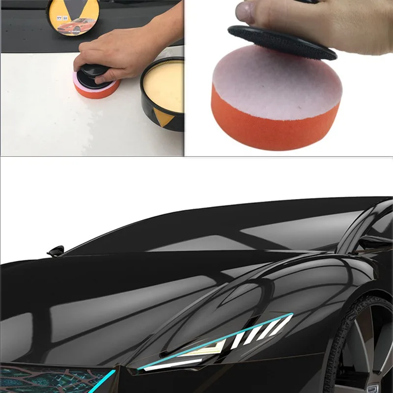 80 мм пенные полировальные колодки для автомобиля Новинка|Губки тряпки и щетки| |