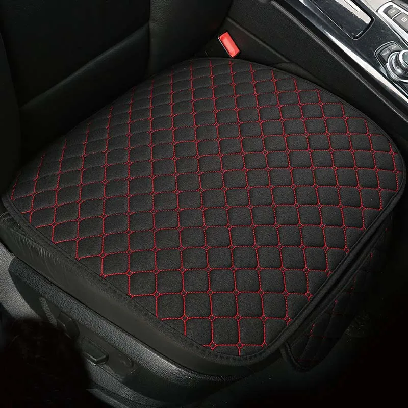 1 black red line Автомобильная спинка автомобильный протектор подушки сиденья коврик для авто передний автомобиль Стайлинг автокресло чехол - Название цвета: 1 black red line