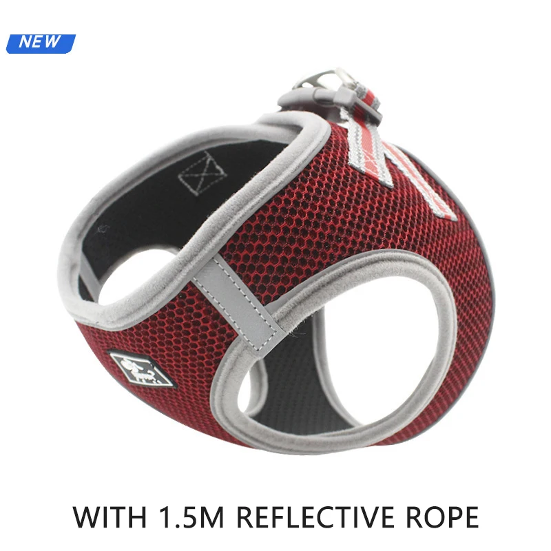 Супер дышащий поводок для домашних животных нагрудный ремень поводки светится в