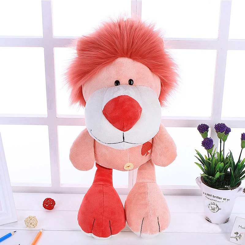 

50cm Plush Toys Jungle Animal Pink Series Simulation Cute Animal Dress Up Baby Plush Doll for Child Pillow Accompany Doll Gifts