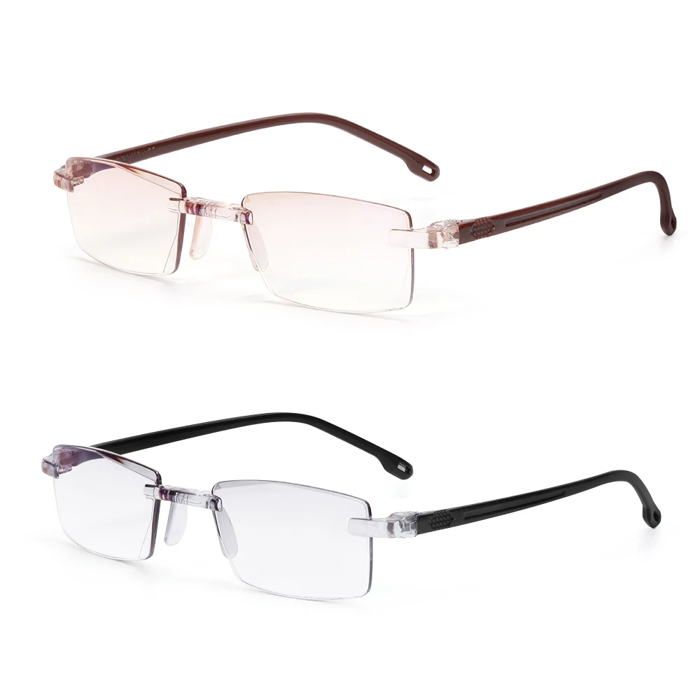 Ультралегкие очки для чтения без оправы защиты от голубого света и излучения