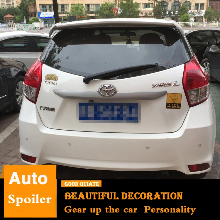 Спойлер для Toyota Yaris 2014 2015 2016 2017-2019 спортивный спойлер из АБС-пластика заднего