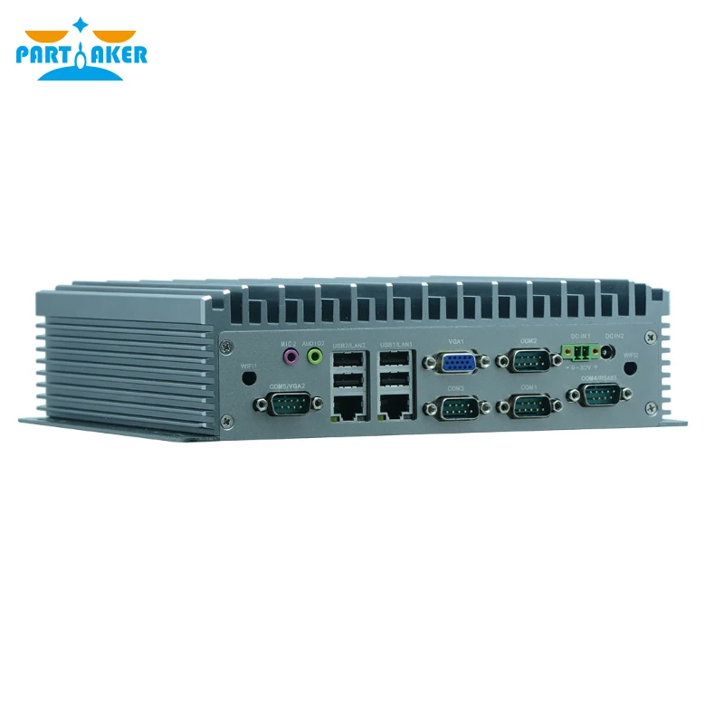 Причастник Q5 X86 Intel Celeron 1037U J1900 dual ethernet прочный Встроенный промышленный компьютер