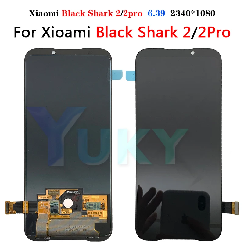 Xiaomi-pantalla t&aacute;ctil Amoled Voor para tel&eacute;fono m&oacute;vil, digitalizador Lcd Original para Xiaomi Black Shark 2 Pro-1