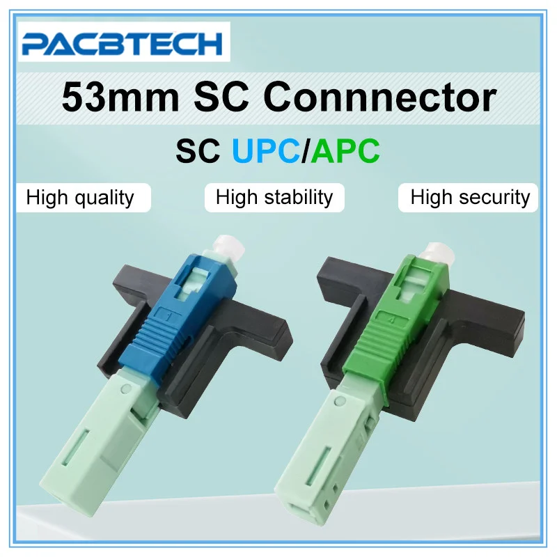 

Высококачественный 53 мм SC APC SM одномодовый оптический соединитель FTTH инструмент холодного соединения SC UPC волоконно-оптический Быстрый Сое...