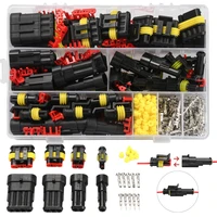 708pcs hid waterproof connectors 1234 pin 26 sets car electrical wire connector plug truck harness 300v 12a set 352 pack kit