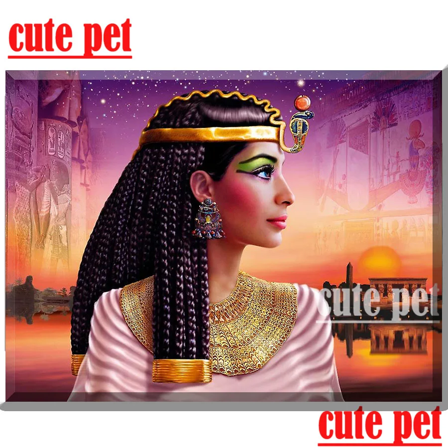 

DIY Diamond Painting Cleopatra puzzle 5D Full Square/Round Drill Painting Rhinestone Diamant Embroidery Mosaic Kits Home decor