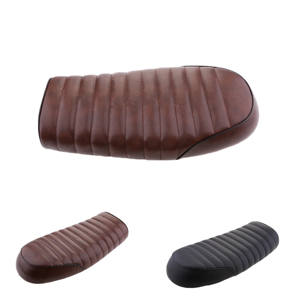 

Motorcycle Passenger Seat Cushion Brown for Kawasaki Suzuki