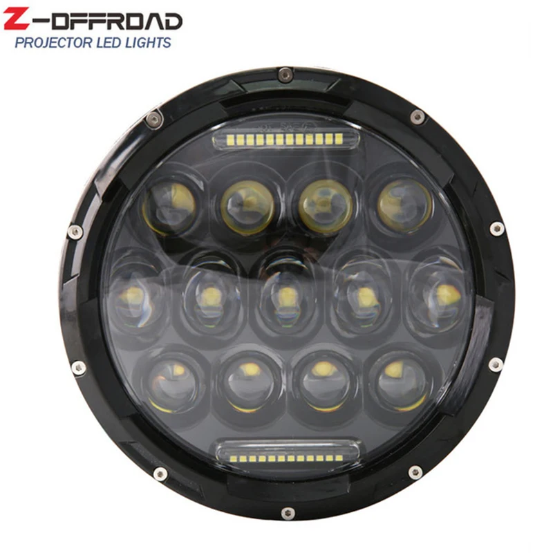 F-1xheadlight 2xFor Lada 4x4 urban Нива УАЗ suzuki samurai 7 дюймовый светодиодный фар с Halo кольцевая фара Замена для мотоцикла - Цвет: F-1xheadlight