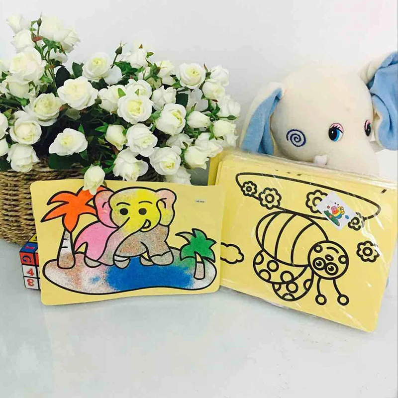 20 см Рисунок песка игрушки для рисования дети Сделай Сам цветной художественный