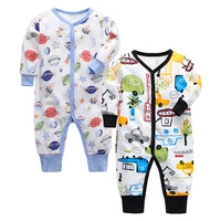 2 pack sleepsuits for baby autumn winter boys and girls cute print cotton fashion pajama infant sleepwear outfit baby clothes