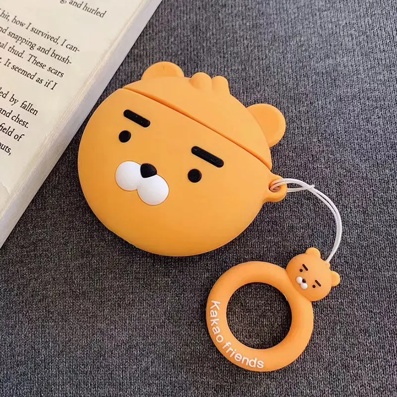 3D силиконовый чехол для наушников airpods с милым мультяшным рисунком, защитный чехол для Apple, Беспроводная Bluetooth Защитная крышка для наушников - Цвет: 7