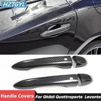 dry carbon material car exterior door handle covers for maserati ghibli quattroporte levante
