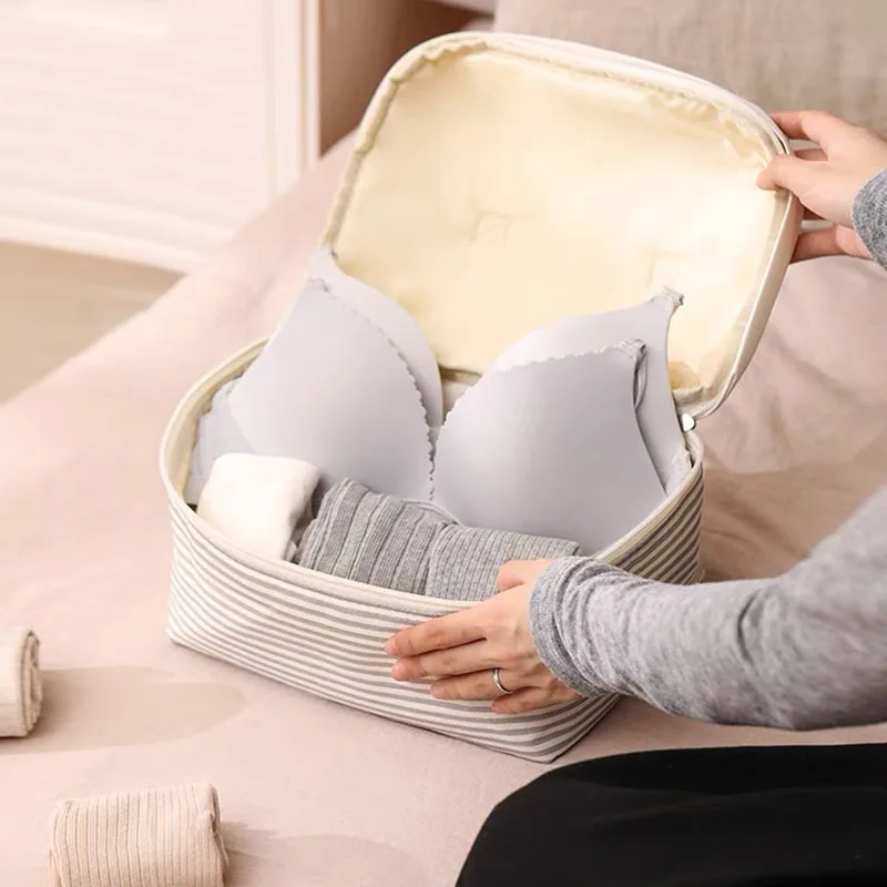 Портативная дорожная сумка органайзер для хранения нижнего белья носков одежды