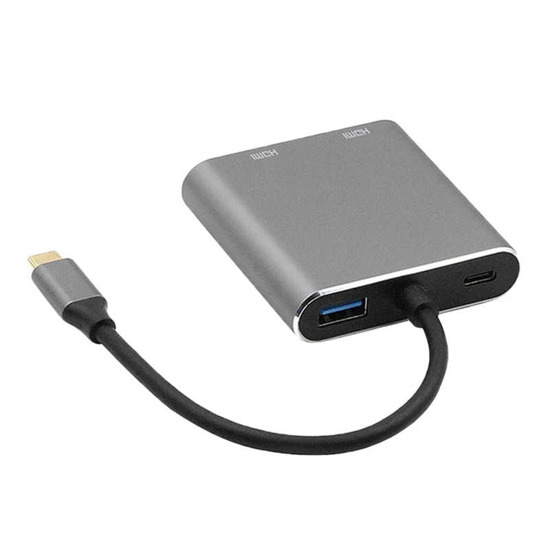NEW 4K HD Четыре в одном конвертер двойной Sn usb хаб Тип C к двойному HDMI / USB3.0 Pd