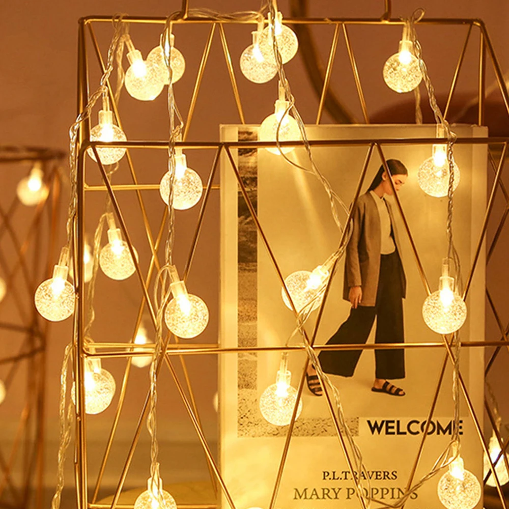 СВЕТОДИОДНАЯ Гирлянда со звездами и шариками 1 5 м|Осветительные гирлянды| |