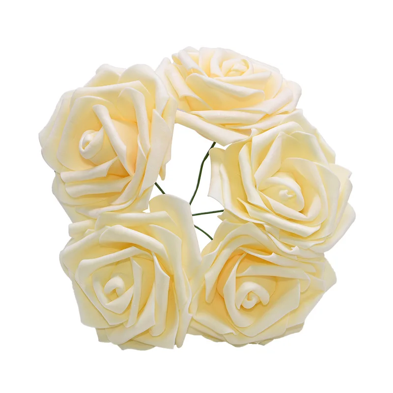 25 шт. разноцветные искусственные розы диаметр 8 см|Искусственные и сухие цветы| |