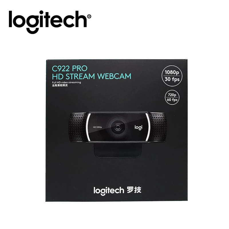 Веб-камера Logitech C922 Pro HD 1080P автофокус встроенный микрофон потоковая анкерная