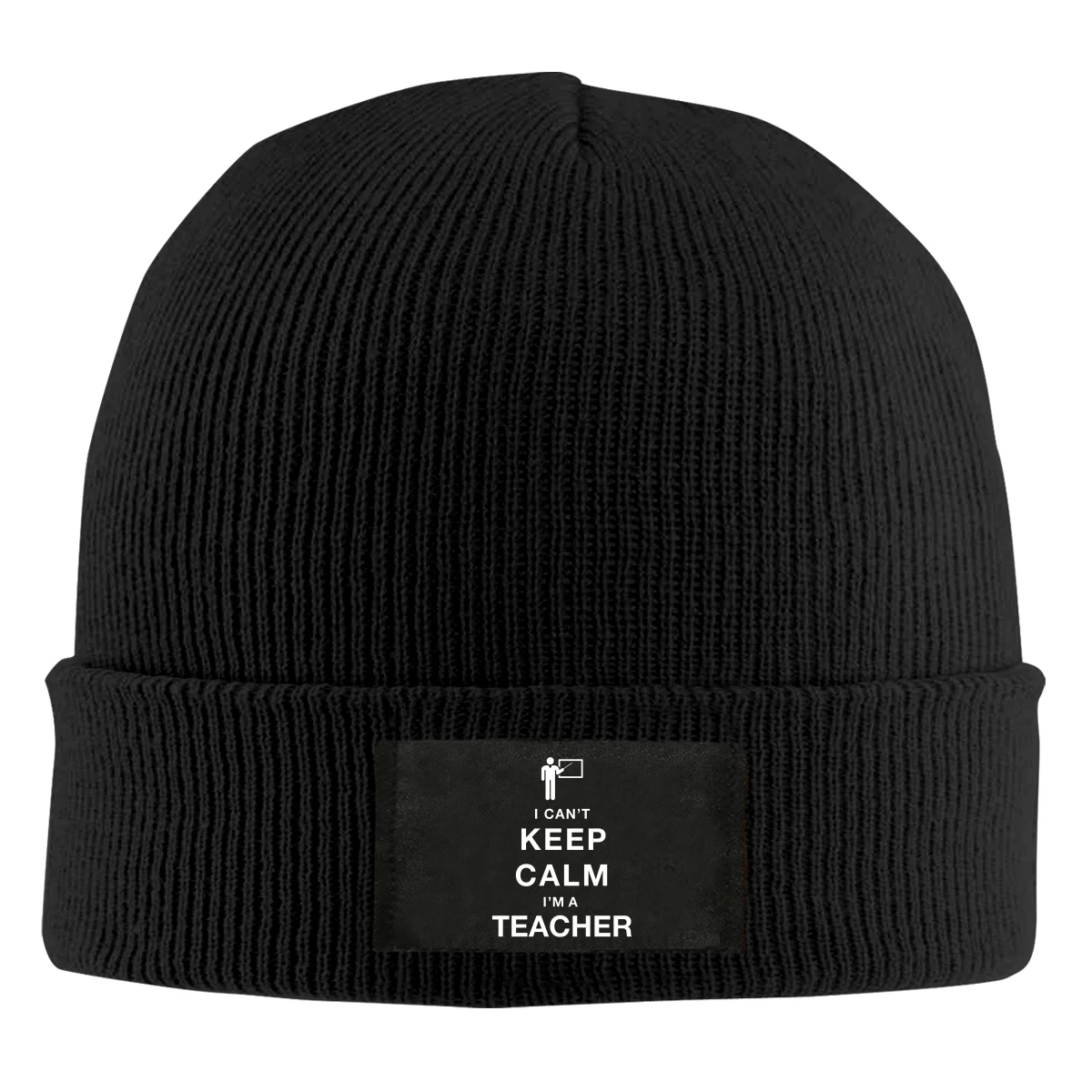 

I Can'T Keep Calm I Am A Teacher Beanie Hats For Men Women With Designs Winter Slouchy Knit Skull Cap