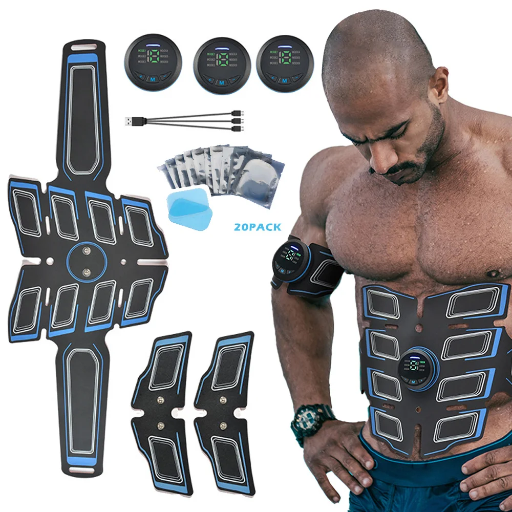 

Тренажер стимулятор мышц живота, EMS, Abs, беспроводной, для ног, рук, упражнений, живота, Электрический тренажер, массаж, пресс, тренировка, дома...