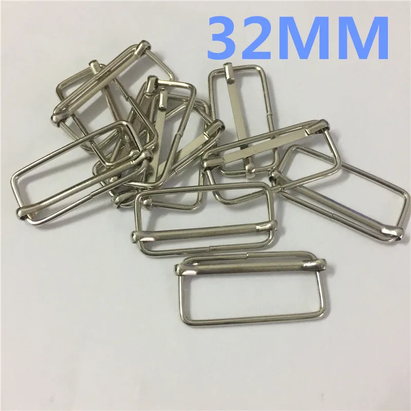 20 компл./лот 1 25 дюйма 32 мм металлическая Регулируемая пряжка лента скользящие