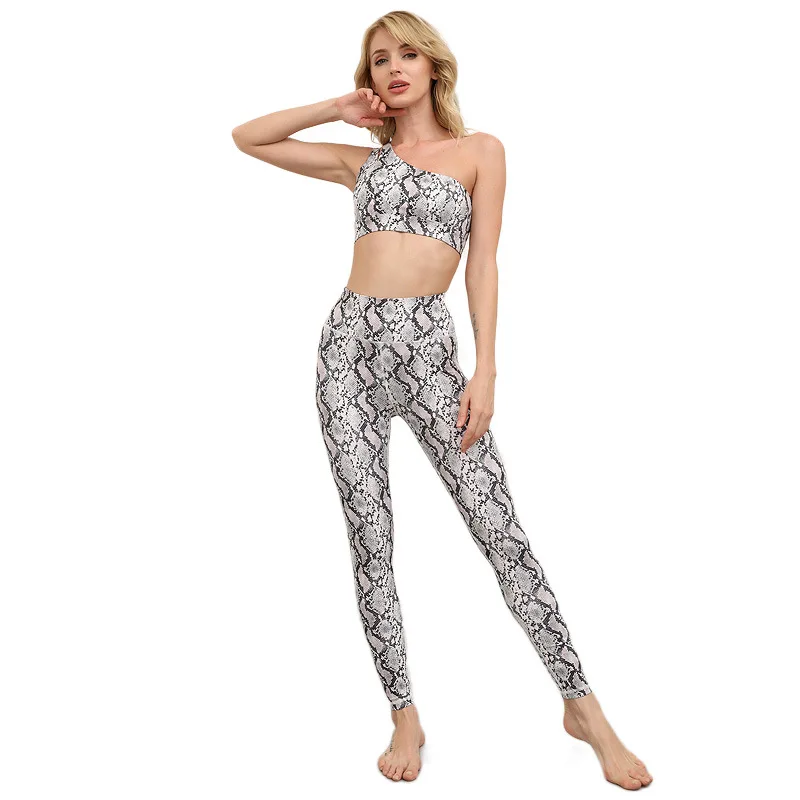 

2020 Spring Sports Two-Piece Running Sports Fitness Body Riding Hiking Camping Dancing Sports Two-Piece Set Moisture Wicking