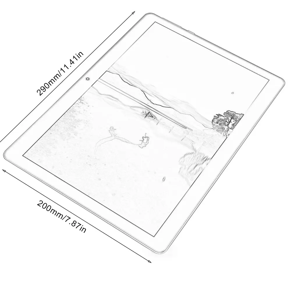 

KT107 Plastic Tablet 10.1 Inch HD Large Screen Android 8.10 Version Fashion Portable Tablet 8G+64G White Tablet xiajia