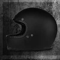 2021 glass fiber motorcycle helmet matte black helmet racing motorcycle running helmet men and women s to xxl size retro helmet