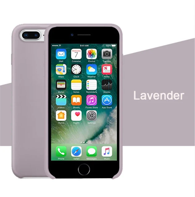 Lavender Роскошный силиконовый чехол для iphone 7 8 6S 6 Plus 11 Pro X XS чехол для MAX XR на Apple iphone 7 8 plus X 10 чехол официальный - Цвет: Lavender