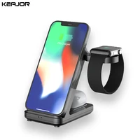 Wireless Charger Dock Station For Apple Watch SE Airpods Pro 15W Fast Charging Stand For iPhone Pro Max