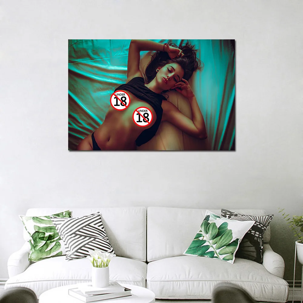 Взрослая модель сексуальная девушка настенные художественные плакаты и принты