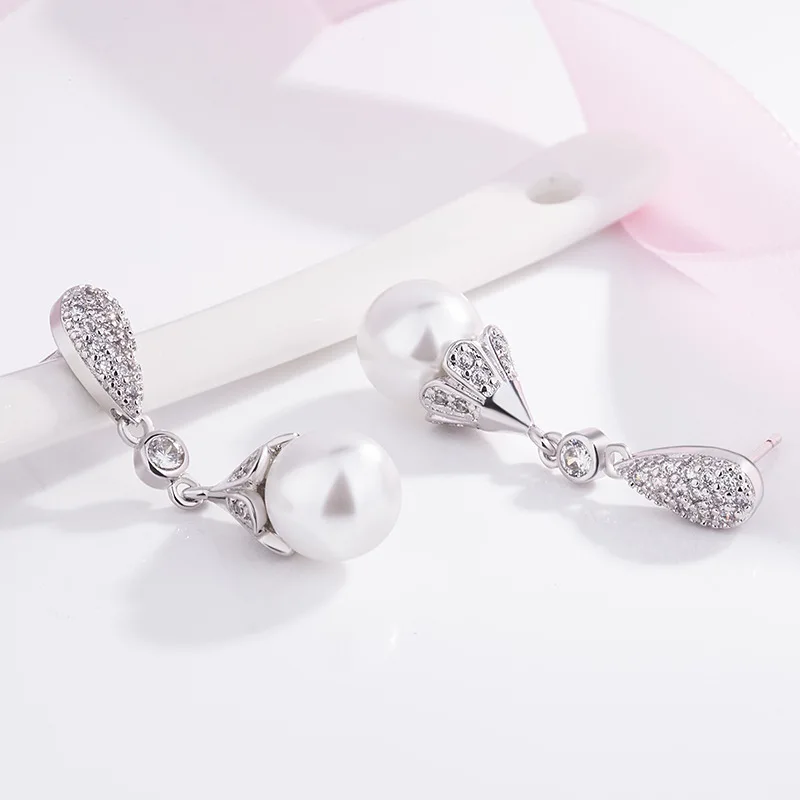 Bague Ringen, дизайн, длинные серьги с жемчугом для женщин, темперамент, серебро 925, ювелирное изделие, модные серьги для свадьбы