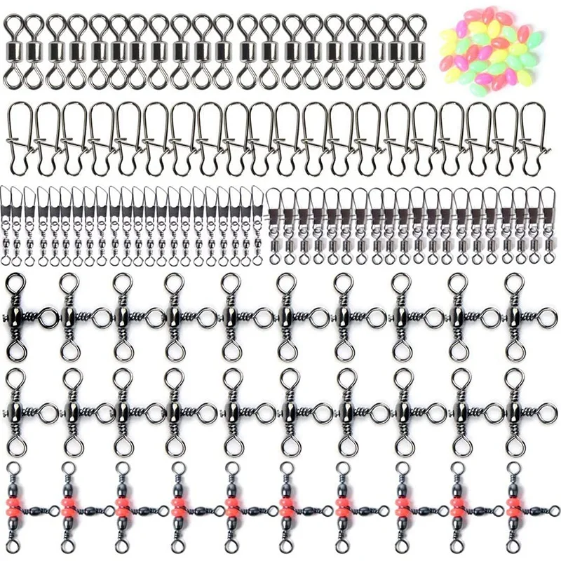 Набор рыболовных принадлежностей из 140 предметов с коробкой для снастей включая