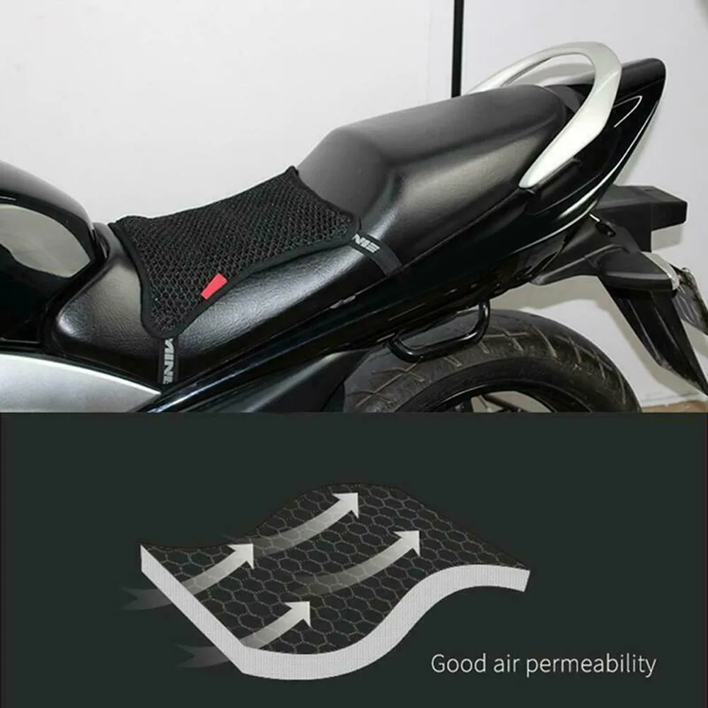 

Replaces Motorcycle Seat Cushion Universal 3D Mesh Anti-Skid Breathable
