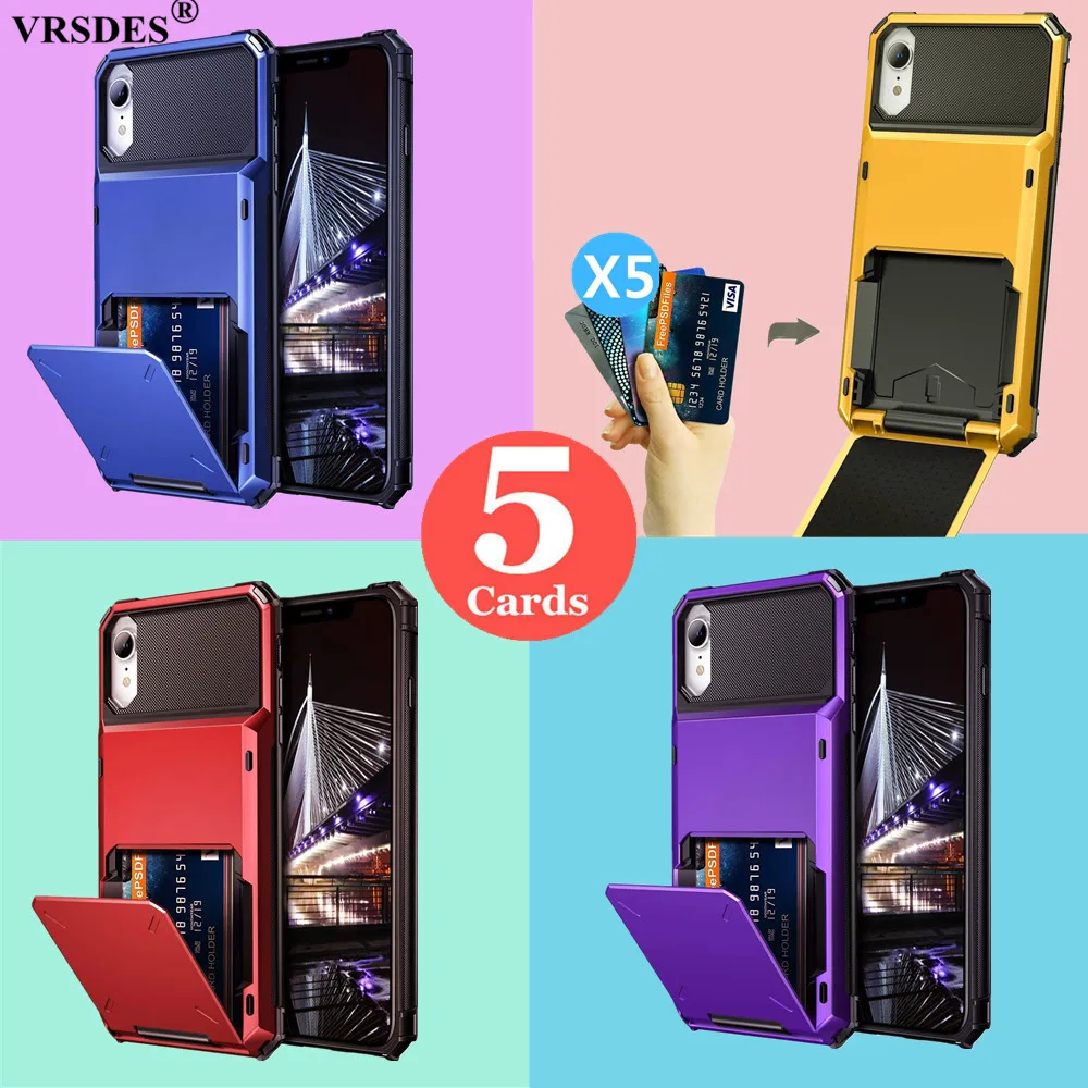 Для iPhone X XS XR MAX SE 2 2020 бумажник ID Слот держатель кредитной карты чехол для 7 8 6 6S Plus 11