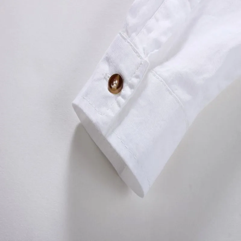 Лидер продаж 2019 Детские рубашки для мальчиков Классические однотонные белые