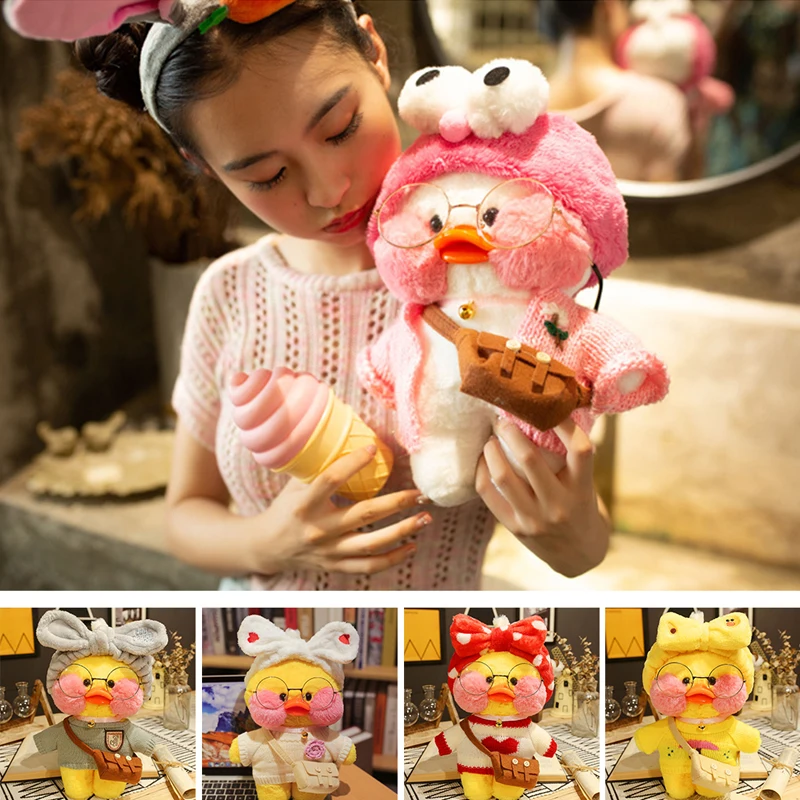 

30cm Ducks Plush Soft Toys Ducks Doll Plush Toy Korean Netred Wearing Hyaluronic Acid Little Yellow Duck Doll Ducks