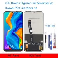 display lcd screen and digitizer full assembly with frame for huawei p30 litenova 4e free tools