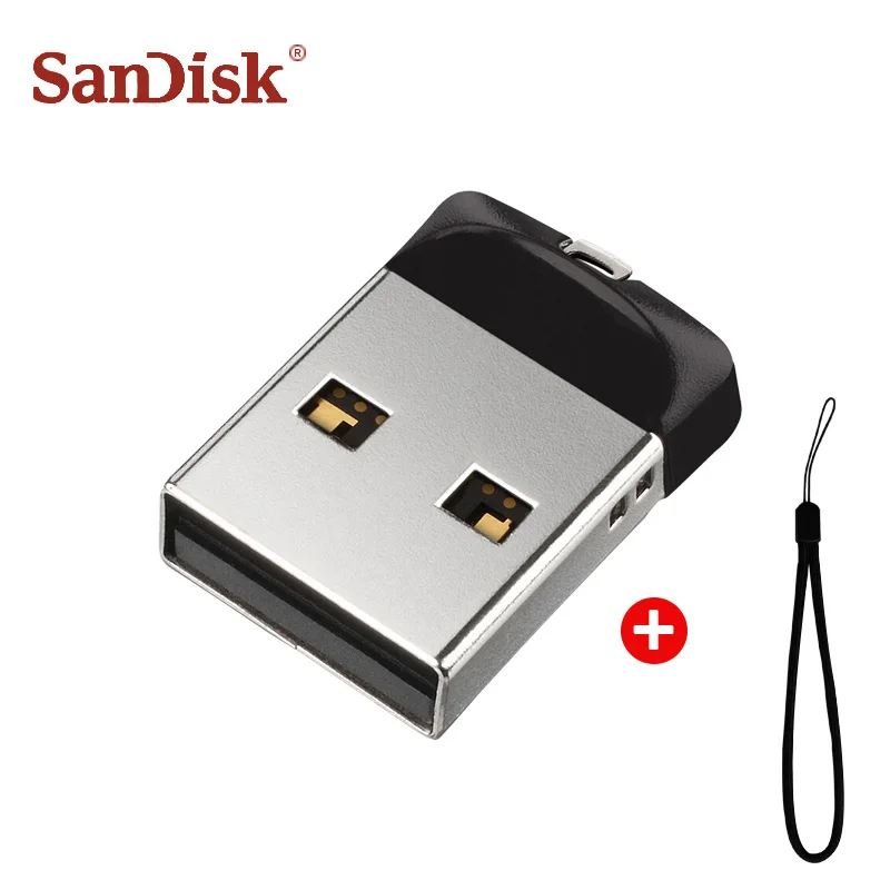 SanDisk флеш-диск USB 2,0 CZ33 мини-флеш-накопители 64 ГБ 32 ГБ 16 ГБ 8 ГБ USB флеш-накопитель U диск USB ключ Флешка для ПК