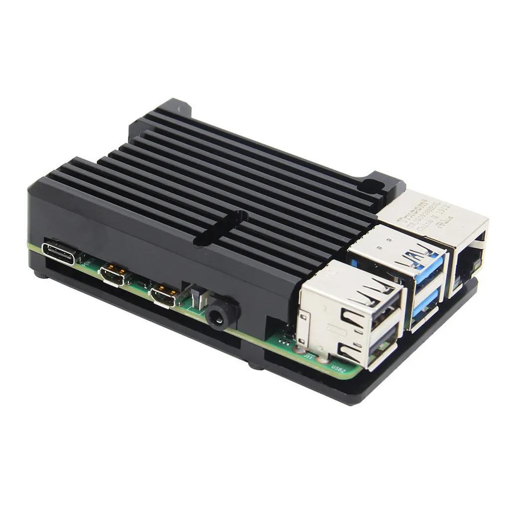 Чехол для планшета подходит Raspberry Pi 4B защитная коробка корпус из алюминиевого