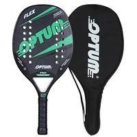 optum flex carbon fiber beach tennis racket with cover bag