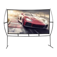outdoor projector screen with stand 100 inch 169 ultra hd 3d fast folding foldable portable indoor projection screen