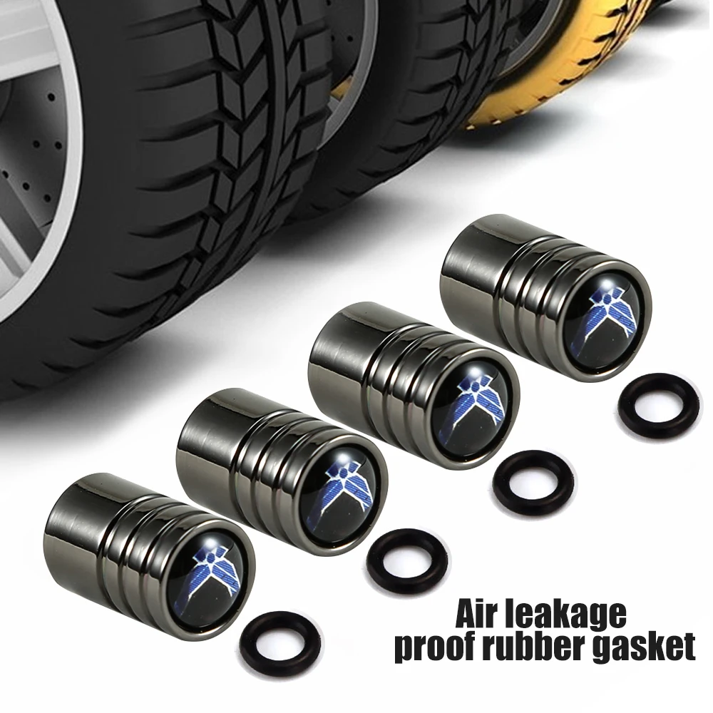 

DSYCAR 4Pcs/Set Fashion US Air Force - Bike Motorcycle Car Tire Valve Stem Caps for Car Styling Decoration New Black/Silver