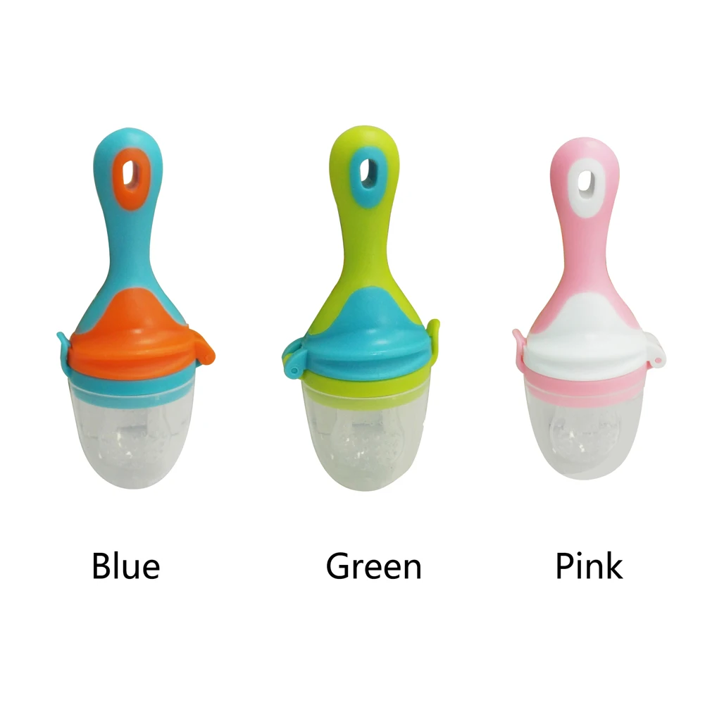Portable Bright Color Balanced Diet Silicone Fruit Pacifier Nonslip Assisted Food Nipple Baby Feeding Soother Teething Daily