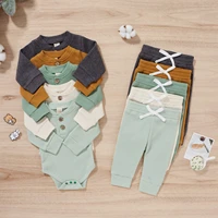 fall winter newborn baby girl boy clothes lounge set long sleeve top pants babysuit for 6 12 18 month kids children outfit