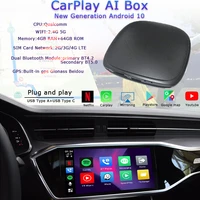 carplay car ai box wireless adapter android 9 0 radio support mobile mirroring split screen suitable for bmw audi plug and play