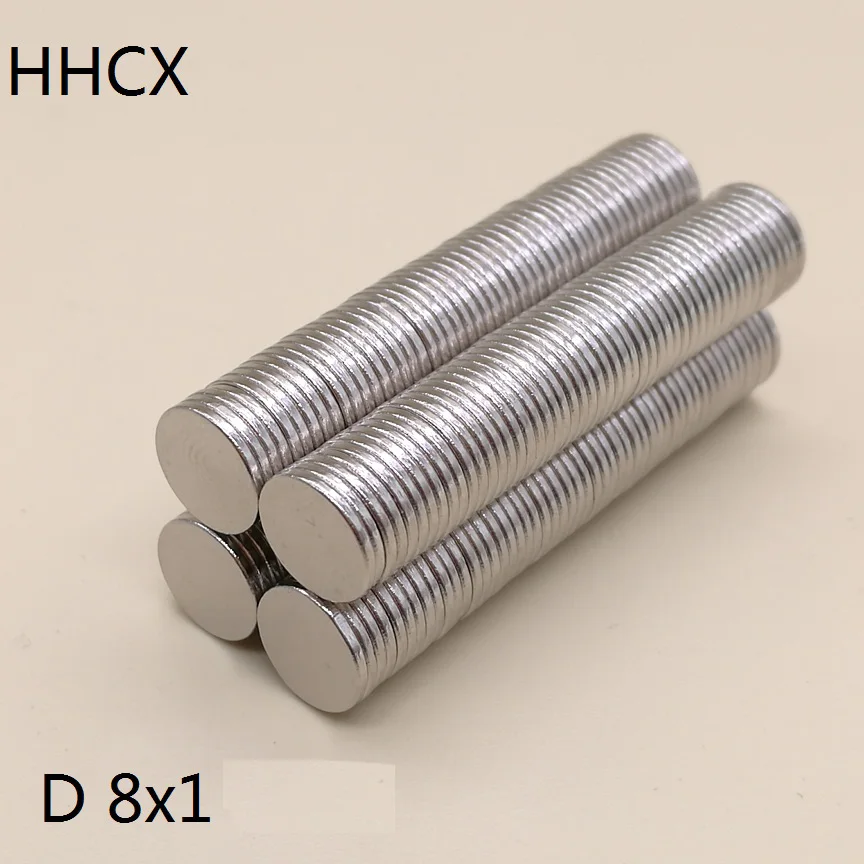 50 шт./лот дисковый магнит 8x1 N35 8*1 магниты 8 x 1 для динамика | Обустройство дома